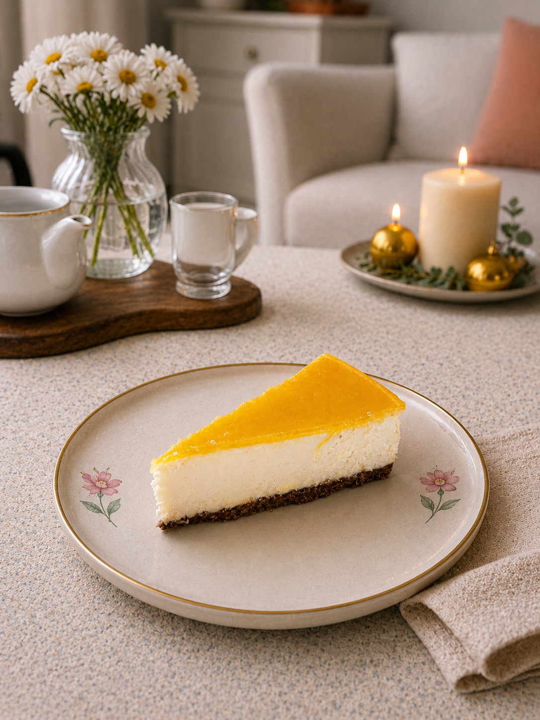 limonlu cheesecake kum saati
